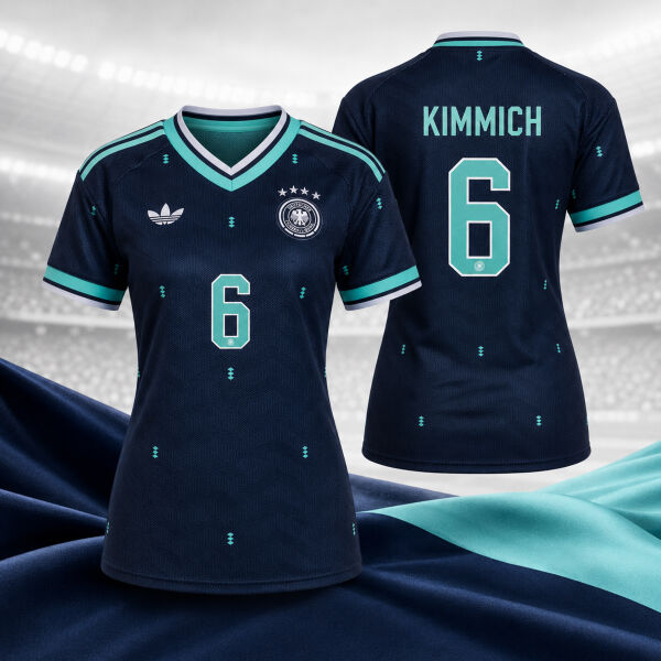 Damen Deutschland Auswärtstrikot WM 2026 mit Spielername & Nummer Miniaturansicht