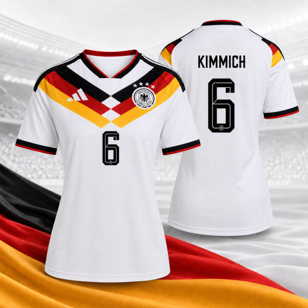 Damen Deutschland Heimtrikot WM 2026 mit Spielername & Nummer Miniaturansicht
