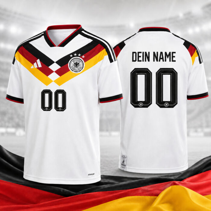 Kinder Deutschland Herren Heimtrikot WM 2026 personalisiert Miniaturansicht